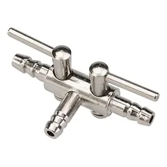 Europet Bernina 2/3 Wegehahn Metall für Luftschlauch