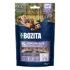 „Bozita“ šuo užkandžiai mėsa įkandimai elnias ir antis gf 70 g