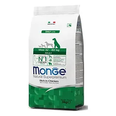 Monge Maxi Adult sausas maistas šunims su vištiena, 12 kg