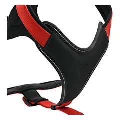 HUNTER NEOPRENE petnešos iš neopreno šunims, S, raudonos — 2 nuotrauka