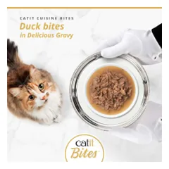 Catit Cuisine Bites konservai katėms su antiena, 75 g — 2 nuotrauka