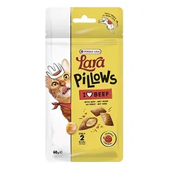 VERSELE-LAGA Lara Snack Pillows with Beef Hairball Control 60g delikatesas, padedantis pašalinti plaukų kamuoliukus