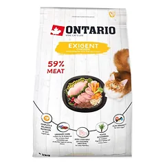 Ontario visavertis pašaras suaugusioms katėms Cat Exigent, 2 kg — 3 nuotrauka