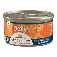 Almo Nature Daily Cat lengvas paštetas su upėtakiu, drėgnas maistas katėms 85 g — 3 nuotrauka