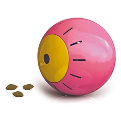 Georplast žaislas šunims ir katėms skanėstų kamuoliukas The RollingBall Ø 12,5 cm, įvairių spalvų — 2 nuotrauka