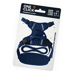 OURDOGSLIFE magnetinės šunų petnešos + 2 m pavadėlis (komplektas), S, mėlyna — 2 nuotrauka