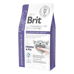 Brit GF Veterinary Diets Cat Gastrointestinal-Low fat sausas maistas katėms