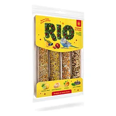 RIO Kalėdinių lazdelių rinkinys banguotoms papūgoms ir egzotiniams paukščiams xmas, 4x45 g — 3 nuotrauka