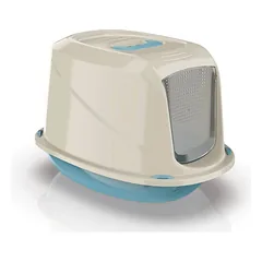 Georplast Galaxy Jumbo uždaras kačių tualetas dubenėlis su rankena ir filtru, 57×39,5×38 cm, įvairių spalvų