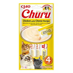 Churu kreminis skanėstas katėms su vištiena ir sūriu, 4vnt