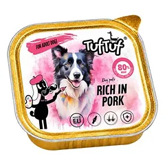 TufTuf drėgnas maistas šunims – paštetas, indelis 300 g — 4 nuotrauka