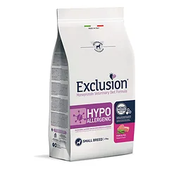 Exclusion Hypoallergenic sausas pašaras mažų veislių šunims su kiauliena ir žirniais, S, 7kg