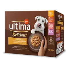 Mixpaket Ultima Delicious Häppchen in Soße (Huhn, Rind, Lachs, Truthahn)