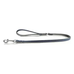 Das Lederband Hundeleine New York saphire/stone