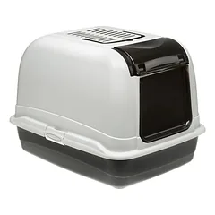 Ferplast Toilettenbox für große Katzen mit aufklappbarem MAXI BELLA