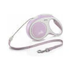 Flexi New Comfort ritininis pavadėlis šunims M (virvelė) 5 m, rožinis — 2 nuotrauka