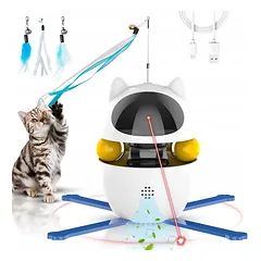 Automatinis lazerinis žaislas katėms su 3 režimais interaktyvus Smart Cat žaislas — 3 nuotrauka