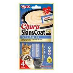 Churu Skin & Coat Tuna – skanėstas katėms su tunu gražiam kailiui, 56g