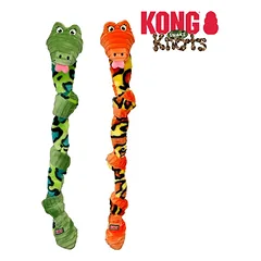 KONG KNOT SNAKE ASORTED M/L žaislas šunims