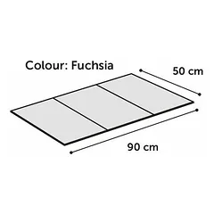 Flamingo vėsinantis kilimėlis Fresk Drop L, fuksijų spalvos 90x50 cm — 3 nuotrauka