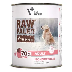 VETEXPERT Raw Paleo Wieprzowina/Pork Adult Can 800g