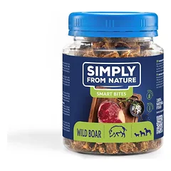 SIMPLY FROM NATURE Smart Bites šernų dresiruokliai šunims 130 g