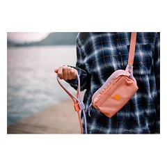 Woolly Wolf Alpha 360 Hip Pack Salmon Pink Mix juosmens rankinė iš perdibto plastiko, rausva — 3 nuotrauka