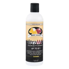 Best Shot UltraMax Pro kondicionierius - profesionalus drėkinamasis kondicionierius storiems kailiams su poplaukiu ir ilgiems, tekančiams kailiams, koncentratas 1:8 - 503 ml