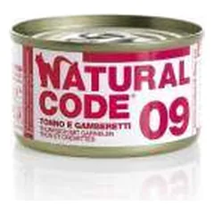 Natural Code 09 drėgnas maistas suaugusioms katėms su tunu ir krevetėmis, 85 g nuotrauka
