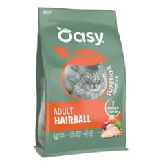 Oasy Superior Adult Hairball sausas pašaras su vištiena katėms