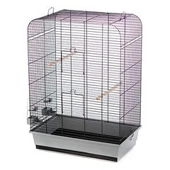 Duvo+ Vogelkäfig Nina grau/schwarz