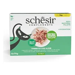 Schesir Complements drebučiuose, drėgnas maistas katėms, ekonominė pakuotė 24 x 70 g — 3 nuotrauka