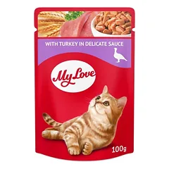 MY LOVE konservai katėms su kalakutiena švelniame padaže 85g