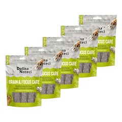 DOLINA NOTECI Smart Chews Brain & Focus Care 5x100g smegenų ir dėmesio funkcijų palaikymas, džiovinti skanėstai šunims