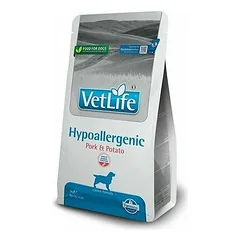Farmina Vet Life Dog Hypoallergenic su kiauliena ir bulvėmis, veterinarinis maistas šunims 2 kg — 2 nuotrauka