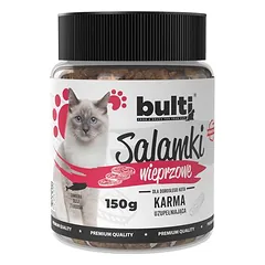 BULTI Salamis skanėstai katėms, mėsos užkandis 150 g — 4 nuotrauka