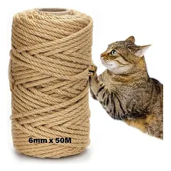 MCBOSON Sisalseil für Katzenbäume, 6 mm x 50 m
