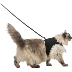 Trixie Soft Harness With Leash for Cats krūtinės diržas-liemenė su pavadėliu katėms, XL, 36–54 cm, 1.20 m — 2 nuotrauka