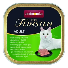 ANIMONDA Vom Feinsten suaugusiems katėms, skonis: su kalakutiena ir triušiena, 100 g