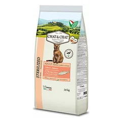 Chat&Chat Cat Expert Premium Adult Sterilised Salmon 14 kg