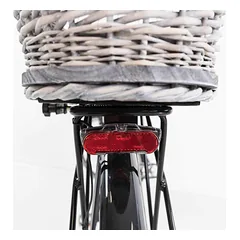 Trixie Bicycle Basket With Lattice For Rack šunų dviračio krepšys iš vytelių ir metalo, pilkas, 35x49x55 cm — 3 nuotrauka