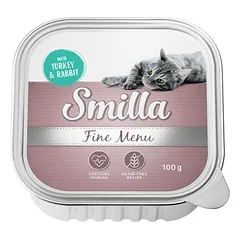 Smilla Fine Menu dubenėliai drėgnas maistas katėms 8 x 100 g — 3 nuotrauka