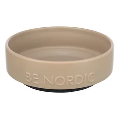 Trixie Be Nordic keraminis dubenėlis šunims ir katėms, taupe, 1.2 l, ø 18 cm