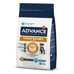Advance Weight Balance Dog Mini sausas maistas mažų veislių šunims svorio kontrolei 1,5 kg photo