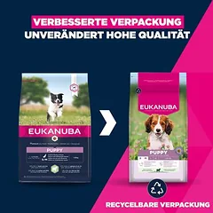 Eukanuba Premium Nutrition Puppy Small & Medium Breed su ėriena ir ryžiais, sausas maistas šuniukams, 3 - 4,9 kg — 3 nuotrauka
