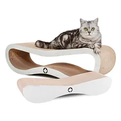 Canadian Cat Company draskymo lentų rinkinys ORBIT + SATELLITE 2.0, L 84 x B 24 x H 23 cm - balta — 5 nuotrauka