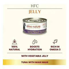 Almo Nature HFC Jelly tunas su mahi mahi, drėgnas maistas katėms 70 g — 3 nuotrauka