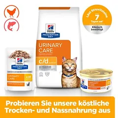 Hill's Prescription Diet c/d Urinary Care Mousse su vištiena, drėgnas maistas katėms 12 x 85 g, 80 - 99 g — 3 nuotrauka
