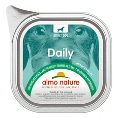 Almo Nature Daily Dog Aviena su bulvėmis drėgnas šunų maistas, 100 g