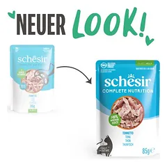 Schesir Complete Nutrition filė drebučiuose 6 x 85 g pakeliuose, drėgnas maistas katėms
